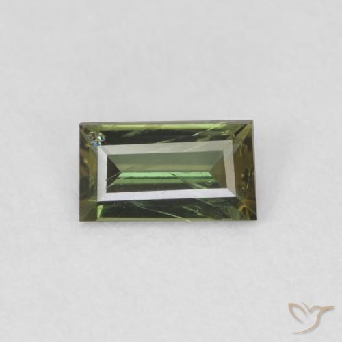 0.40ct Natürlicher Medium Light Green Kornerupin, Baguette, VS