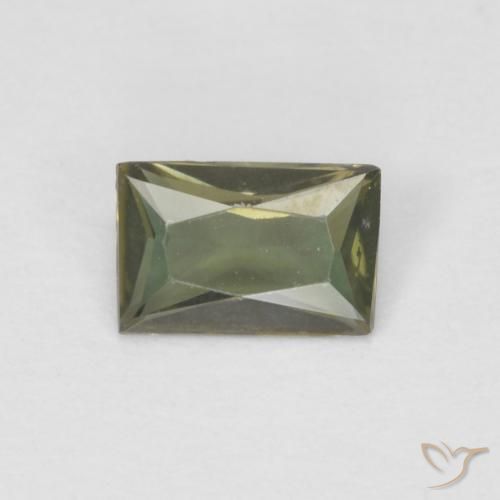 0.31ct Natürlicher bräunlich-grün Kornerupin, Baguette, VS