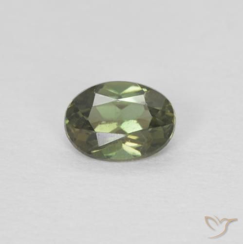 0.23ct Natürlicher Waldgrün Kornerupin, Oval, VVS-VS