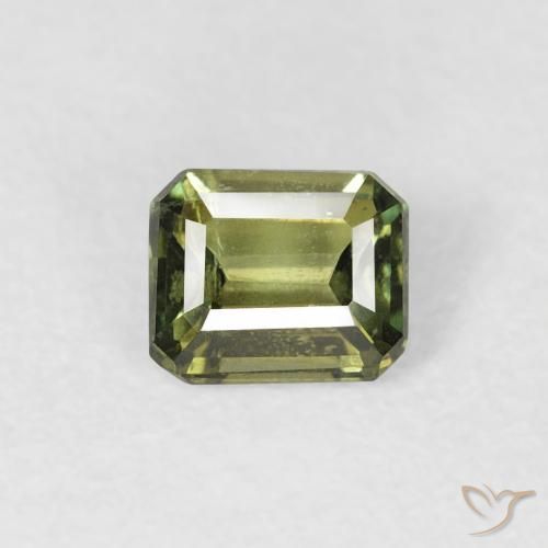 0.44ct Natürlicher Erdiges Grün Kornerupin, Smaragdschliff, VS-SI