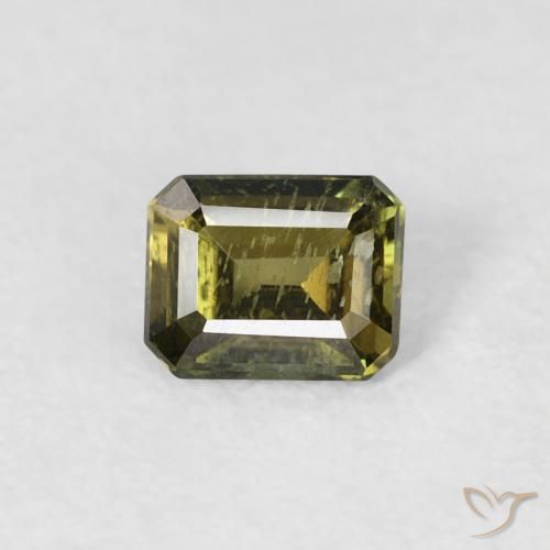 0.39ct Natürlicher hellgrün Kornerupin, Smaragdschliff, VS-SI