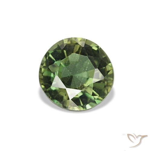 0.42ct Grüner Kornerupin, Rund, VVS-VS