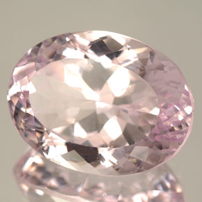 14,09 ctw natürlicher rosafarbener Kunzit, Oval Schliff, IF