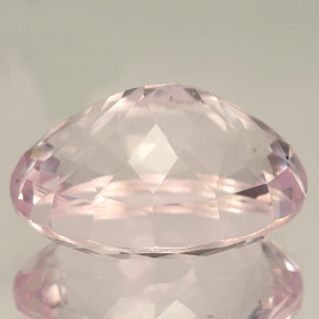 14,09 ctw natürlicher rosafarbener Kunzit, Oval Schliff, IF