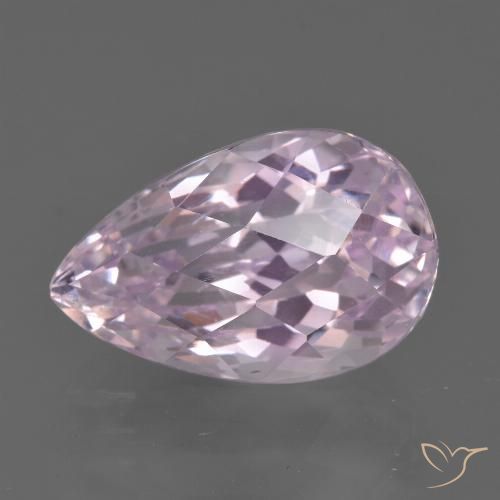 8.71ct Natürlicher Kirschrosa-Ton Kunzit, Birnenform, VVS-VS