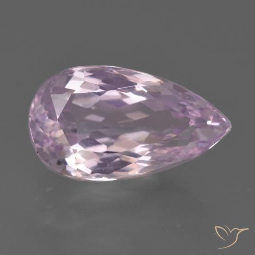 7.34ct Natürlicher Königslila Rosa Kunzit, Birnenform, VVS