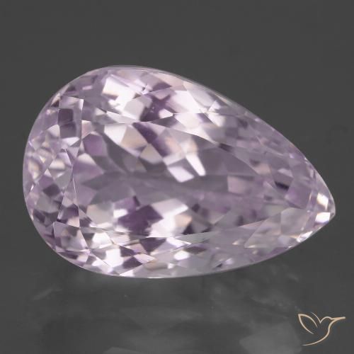 15.88ct Natürlicher Helles Kirschrosa Kunzit, Birnenform, VVS-VS