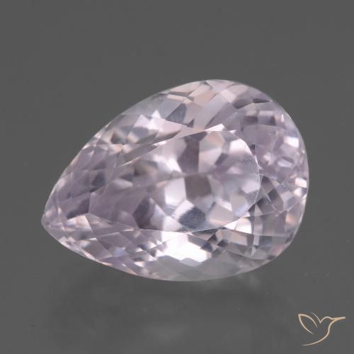 11.53ct Natürlicher Sehr heller Rosaton Kunzit, Birnenform, VS