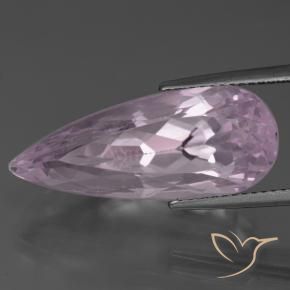 9,17 ctw natürlicher Helles Royal Lila Pink Kunzit, Birnenform, VVS-VS