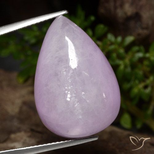 32.56ct Natürlicher helllila- Kunzit, Birnenform, Lichtdurchlässig