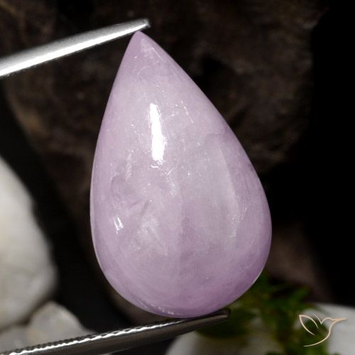 18.29ct Natürlicher Mittel-Hellrosa Kunzit, Birnenform, Lichtdurchlässig