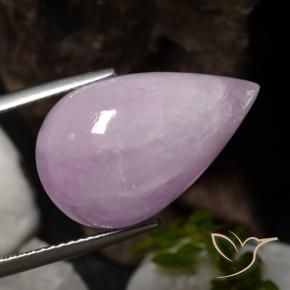 9,17 ctw natürlicher Mittel-Hellrosa Kunzit, Birnenform, Lichtdurchlässig