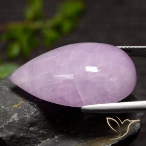 9,17 ctw natürlicher Helles rötliches Violett Kunzit, Birnenform, Lichtdurchlässig