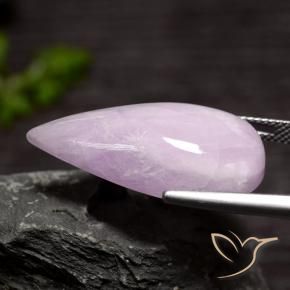 9,17 ctw natürlicher hellviolett Kunzit, Birnenform, Lichtdurchlässig