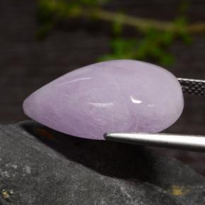 18,18 ctw natürlicher violetter Kunzit, Birnenform, Lichtdurchlässig