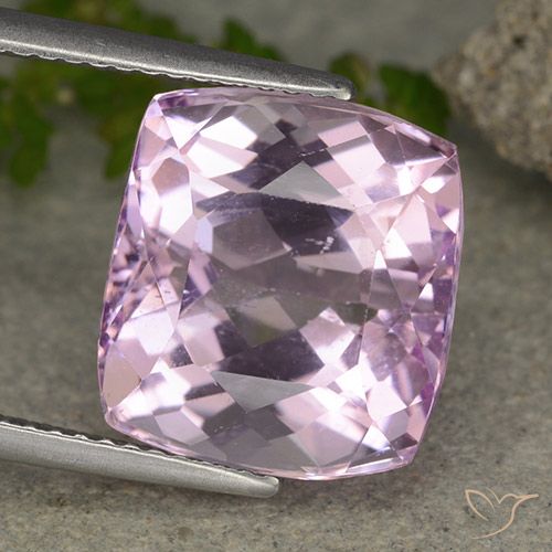 11.22ct Natürlicher Hellrosa Violett Lila Kunzit, Kissen, VS