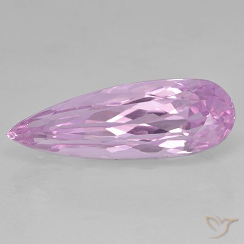19.57ct Natürlicher Hellrosa Violett Lila Kunzit, Birnenform, VVS-VS