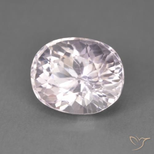 9,17 ctw natürlicher Lila-Rosa Weiß Kunzit, Oval, Lichtundurchlässig