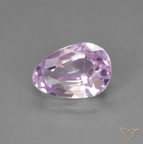 3.01ct Natürlicher Helles Flieder Kunzit, Birnenform, VVS-VS