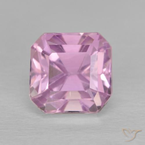 3.30ct Natürlicher helllila- Kunzit, Smaragdschliff, VVS-VS