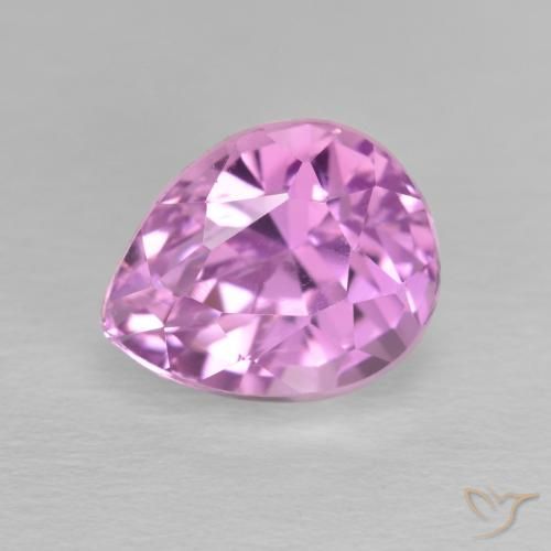 4.52ct Natürlicher Rosaviolettes Lila Kunzit, Birnenform, VS