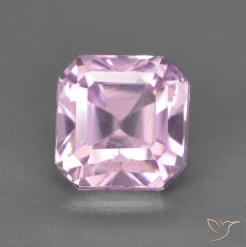 2.66ct Natürlicher Hellrosa Violett Lila Kunzit, Smaragdschliff, VVS-VS