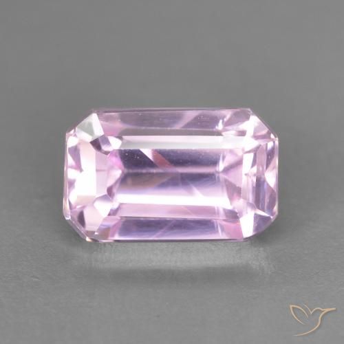 1.71ct Natürlicher helllila- Kunzit, Smaragdschliff, VVS