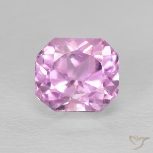 2.29ct Natürlicher Pink Lila Kunzit, Smaragdschliff, VS