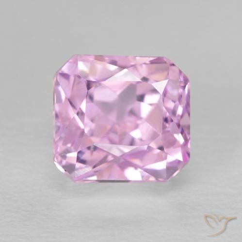 2.99ct Natürlicher Pink Lila Kunzit, Smaragdschliff, VS