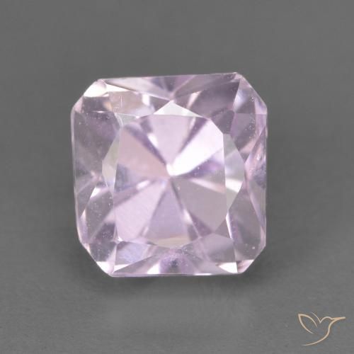 2.21ct Natürlicher hellrosa Kunzit, Smaragdschliff, VVS-VS