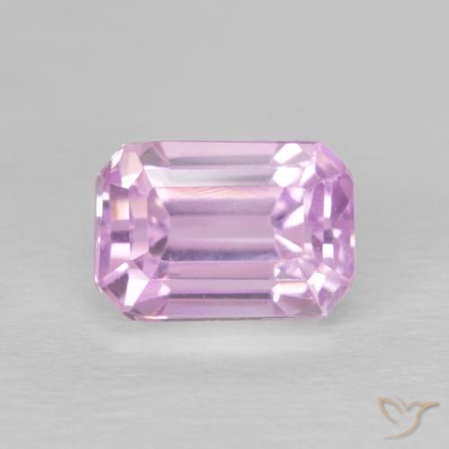 3.03ct Natürlicher Kirschrosa-Ton Kunzit, Smaragdschliff, VVS-VS