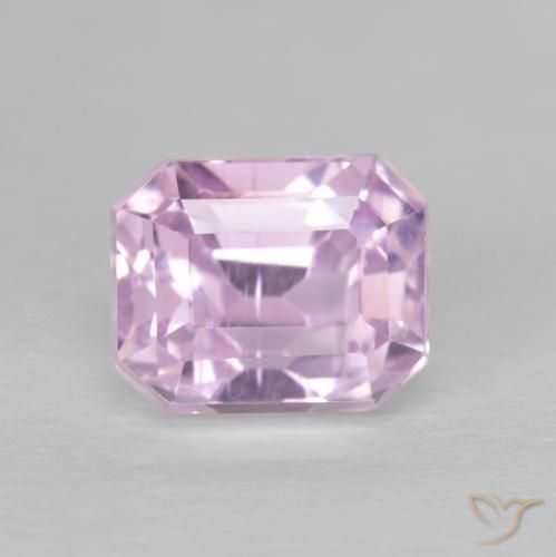 2.50ct Natürlicher Medium Light-Pink Kunzit, Smaragdschliff, VVS-VS