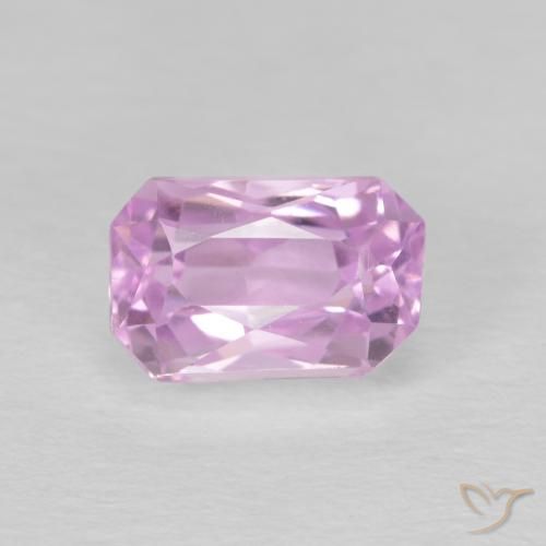 2.38ct Natürlicher Lila-rosa Kunzit, Smaragdschliff, VVS-VS