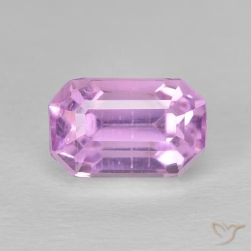 4.96ct Natürlicher Mittelrosa Kunzit, Smaragdschliff, VS