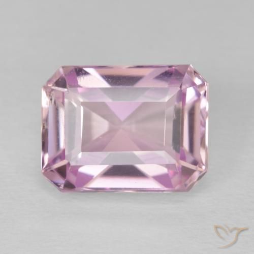 6.27ct Natürlicher Sehr helles Rosa Kunzit, Smaragdschliff, VS