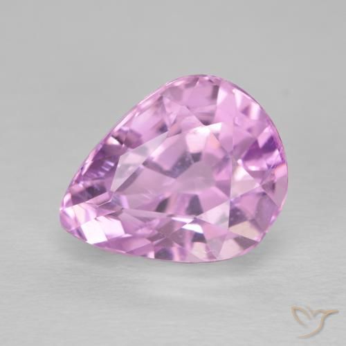 9,17 ctw natürlicher Sehr helles Royal Purple Pink Kunzit, Birnenform, VS