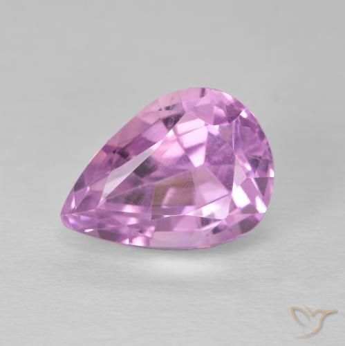 5.93ct Natürlicher Königslila Rosa Kunzit, Birnenform, VS