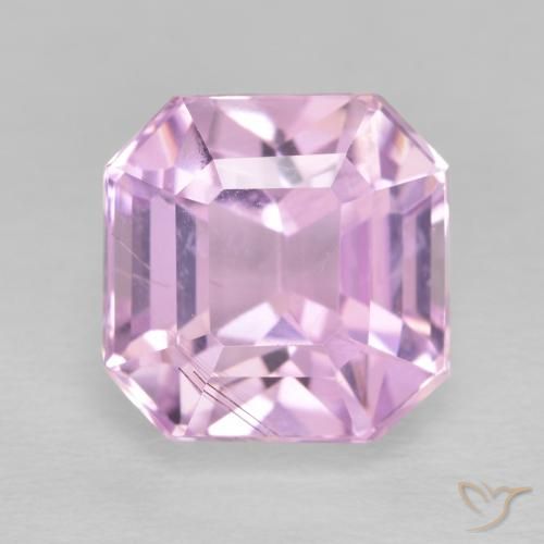 6.17ct Natürlicher Königslila Rosa Kunzit, Smaragdschliff, VS