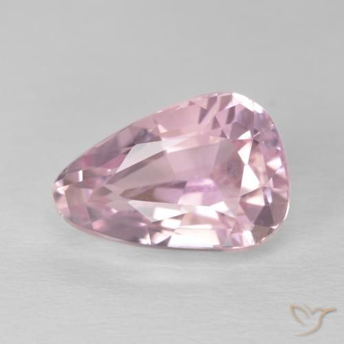5.57ct Natürlicher Helles Kaugummirosa Kunzit, Birnenform, VVS