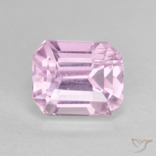 3.08ct Natürlicher Mittelviolett Kunzit, Smaragdschliff, VS