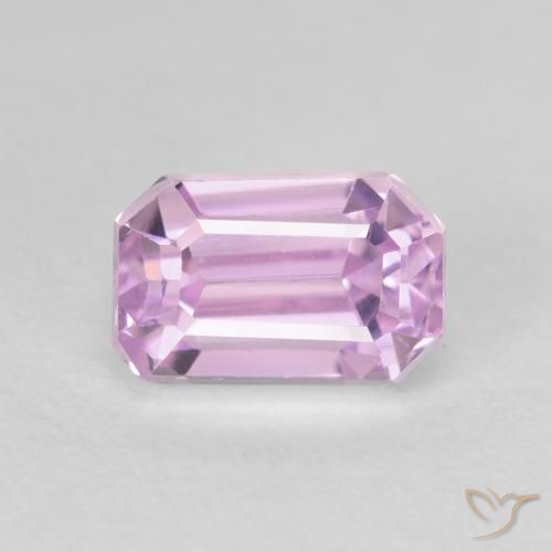 2.41ct Natürlicher helllila- Kunzit, Smaragdschliff, VS