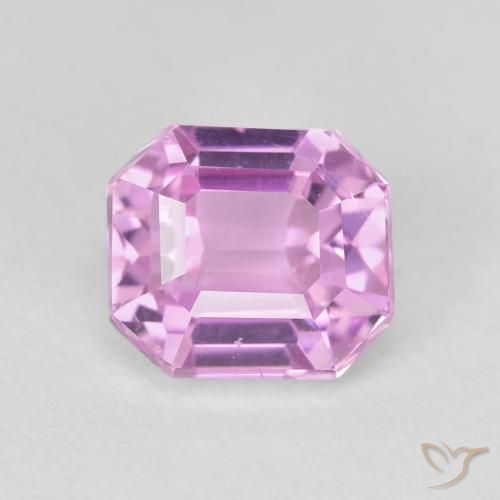 2.99ct Natürlicher Purpur Rosa Kunzit, Smaragdschliff, VS