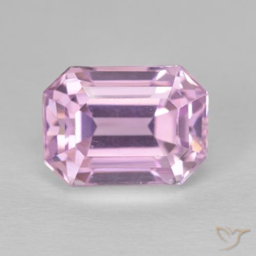 6.04ct Natürlicher Kirschrosa-Ton Kunzit, Smaragdschliff, VVS