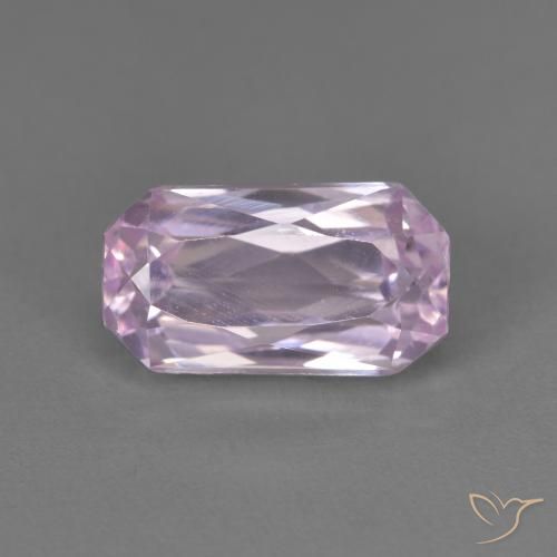 3.25ct Natürlicher Helles Flieder Kunzit, Smaragdschliff, VVS