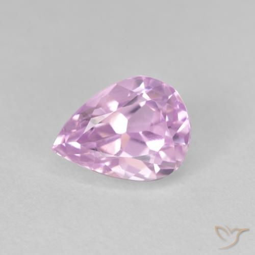 3.07ct Natürlicher helllila- Kunzit, Birnenform, VS
