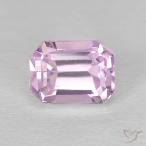 1.98ct Natürlicher Hellviolettes Rosa Kunzit, Smaragdschliff, VVS-VS