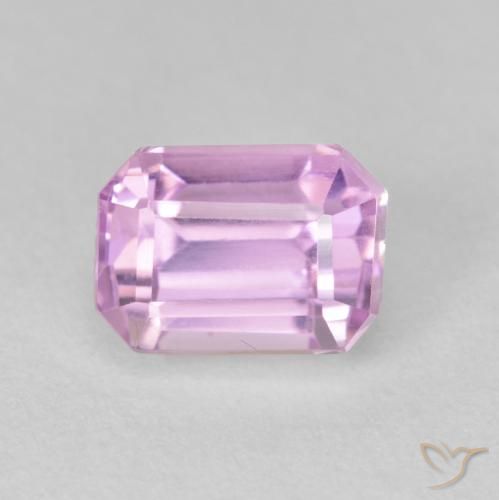 2.69ct Natürlicher helllila- Kunzit, Smaragdschliff, VVS-VS