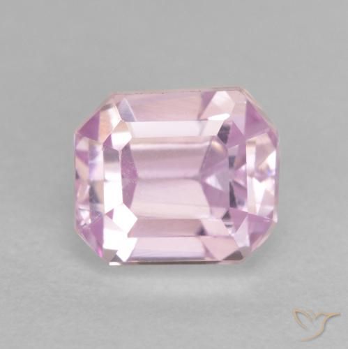 1.83ct Natürlicher Rosaviolettes Lila Kunzit, Smaragdschliff, VVS-VS