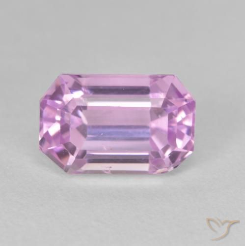 4.75ct Natürlicher Hellrosa Violett Lila Kunzit, Smaragdschliff, VS
