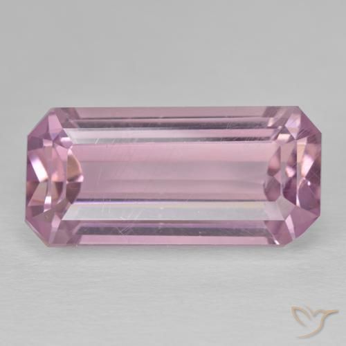 23.10ct Natürlicher Medium Dark-Pink Kunzit, Smaragdschliff, VS